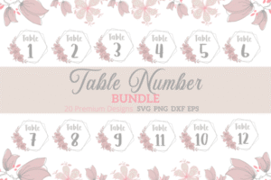 wedding table numbers 