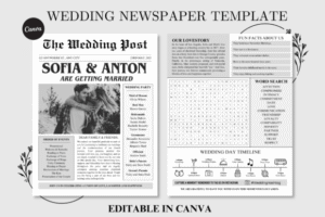 wedding newspaper