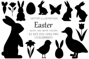 silhouette rabbit