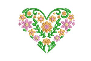 embroidery heart 