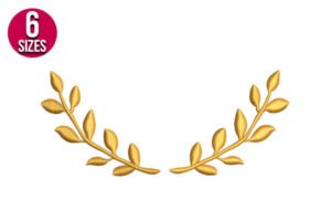 embroidery leaf