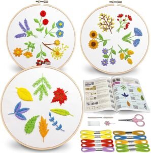 embroidery leaf