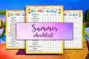 checklist for kids school