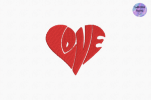 embroidery heart 