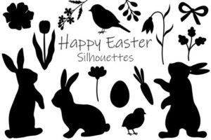 silhouette rabbit