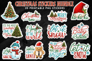 christmas stickers cute 