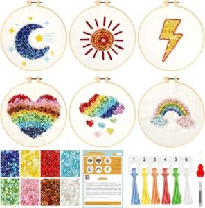 embroidery with beads