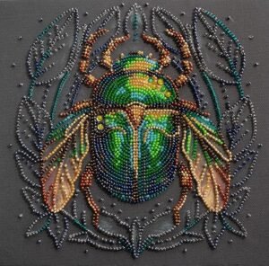 embroidery with beads