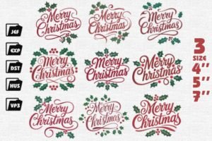 embroidery xmas