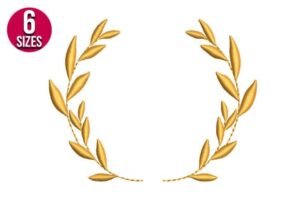 embroidery leaf