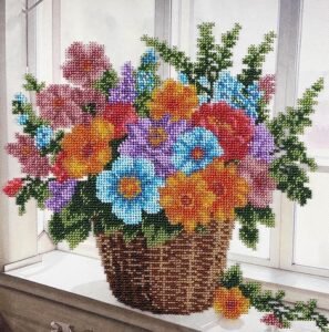 embroidery with beads