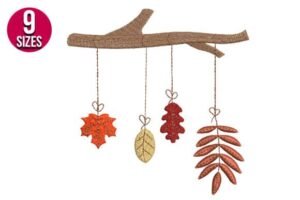 embroidery leaf