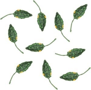 embroidery leaf