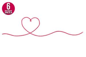 embroidery heart 