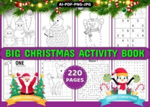 Christmas Activity Book for Kids