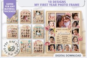 Baby Photo Frames Laser Cut