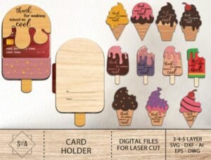 card holder wood