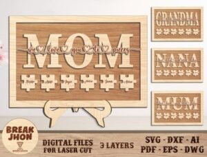 Mother's Day Laser Cut
