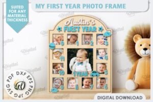 Baby Photo Frames Laser Cut