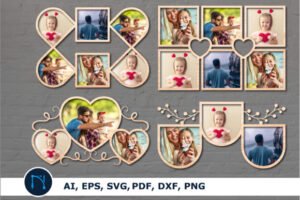Baby Photo Frames Laser Cut
