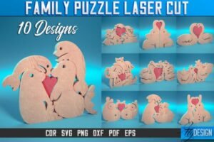 Family Puzzle Laser Cut