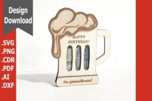 card holder wood