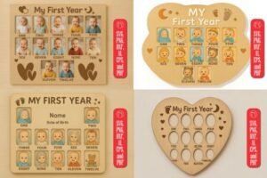 Baby Photo Frames Laser Cut