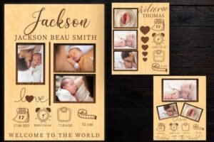 Baby Photo Frames Laser Cut