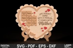 Family Puzzle Laser Cut