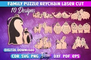 Family Puzzle Laser Cut