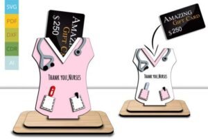 card holder wood