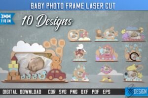 Baby Photo Frames Laser Cut
