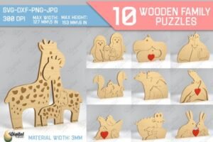 Family Puzzle Laser Cut