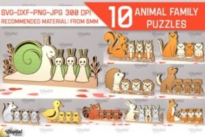Family Puzzle Laser Cut
