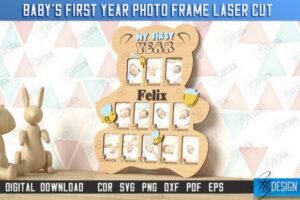 Baby Photo Frames Laser Cut