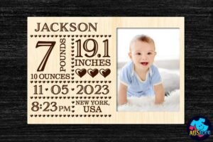 Baby Photo Frames Laser Cut