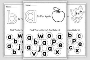 worksheets alphabet 