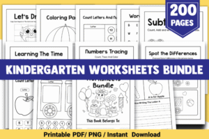 worksheets kindergarten 