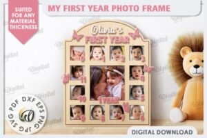 Baby Photo Frames Laser Cut