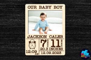 Baby Photo Frames Laser Cut