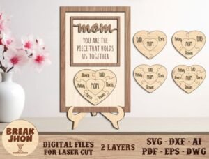 Mother's Day Laser Cut