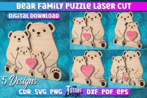 Family Puzzle Laser Cut