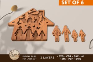 Family Puzzle Laser Cut
