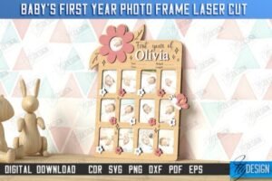 Baby Photo Frames Laser Cut