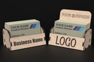 card holder wood