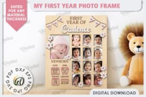 Baby Photo Frames Laser Cut