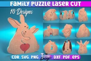 Family Puzzle Laser Cut