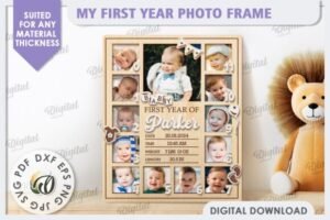 Baby Photo Frames Laser Cut