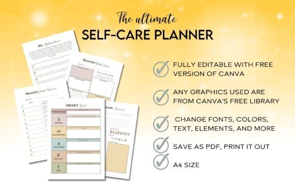 self care planner for busy moms