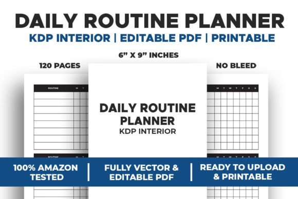 daily routine planner for mental health